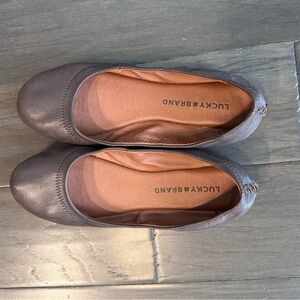 Lucky Brand Emmie chocolate brown ballet flats